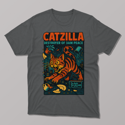 Catzilla Funny T-shirt