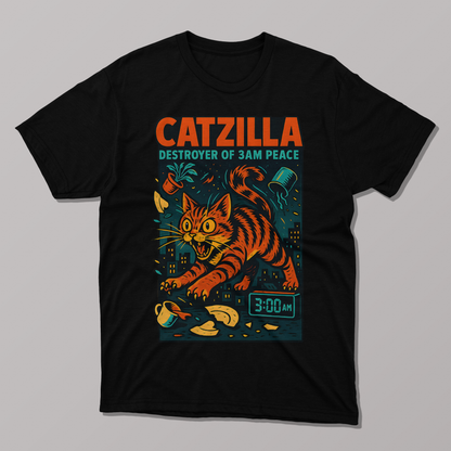 Catzilla Funny T-shirt