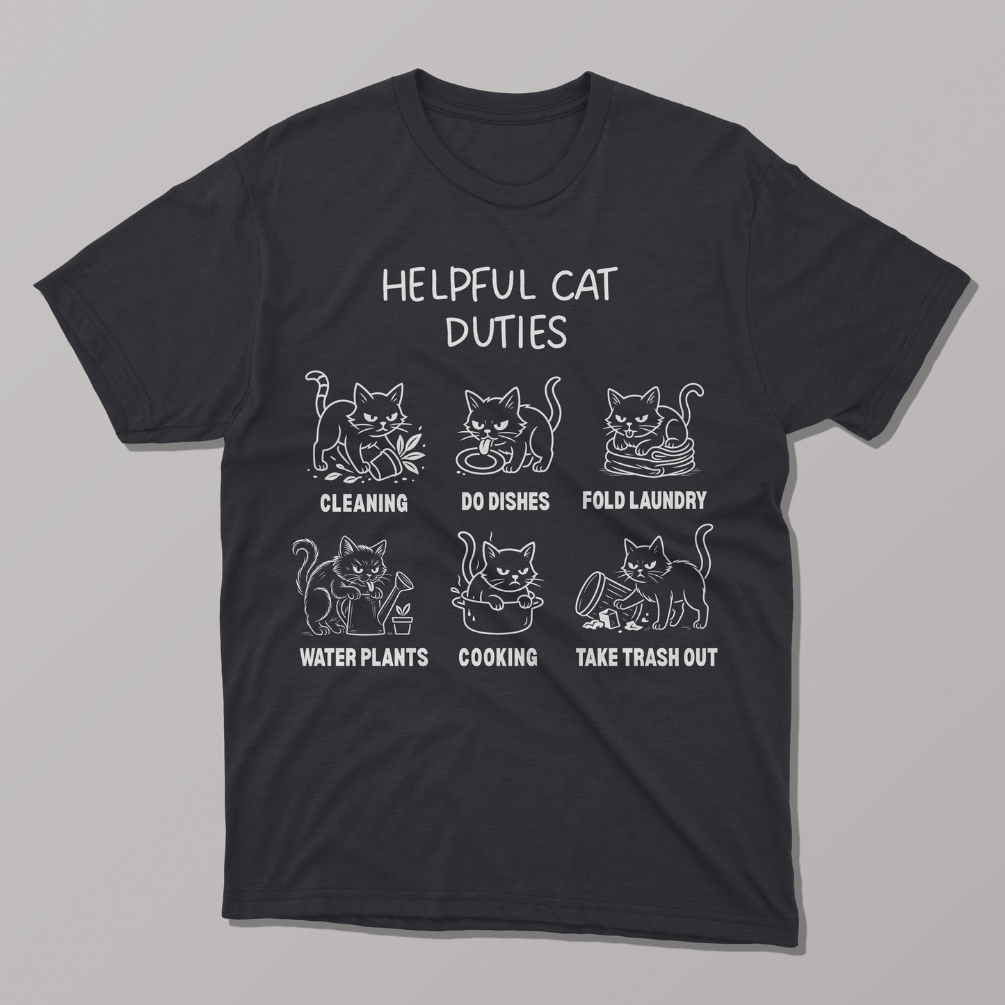 Helpful Cat Duties T-shirt