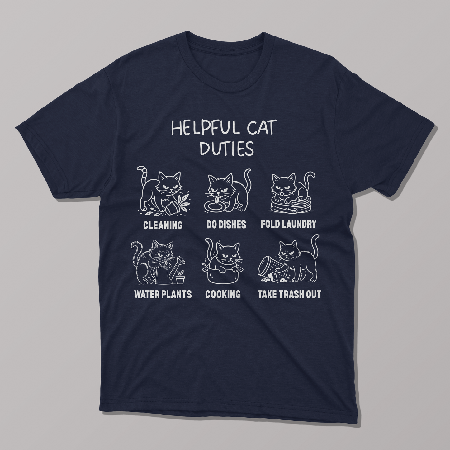 Helpful Cat Duties T-shirt