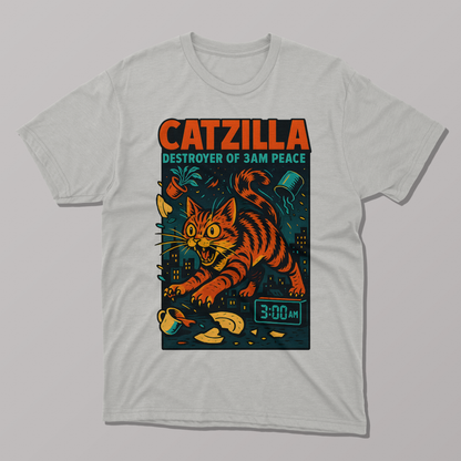 Catzilla Funny T-shirt