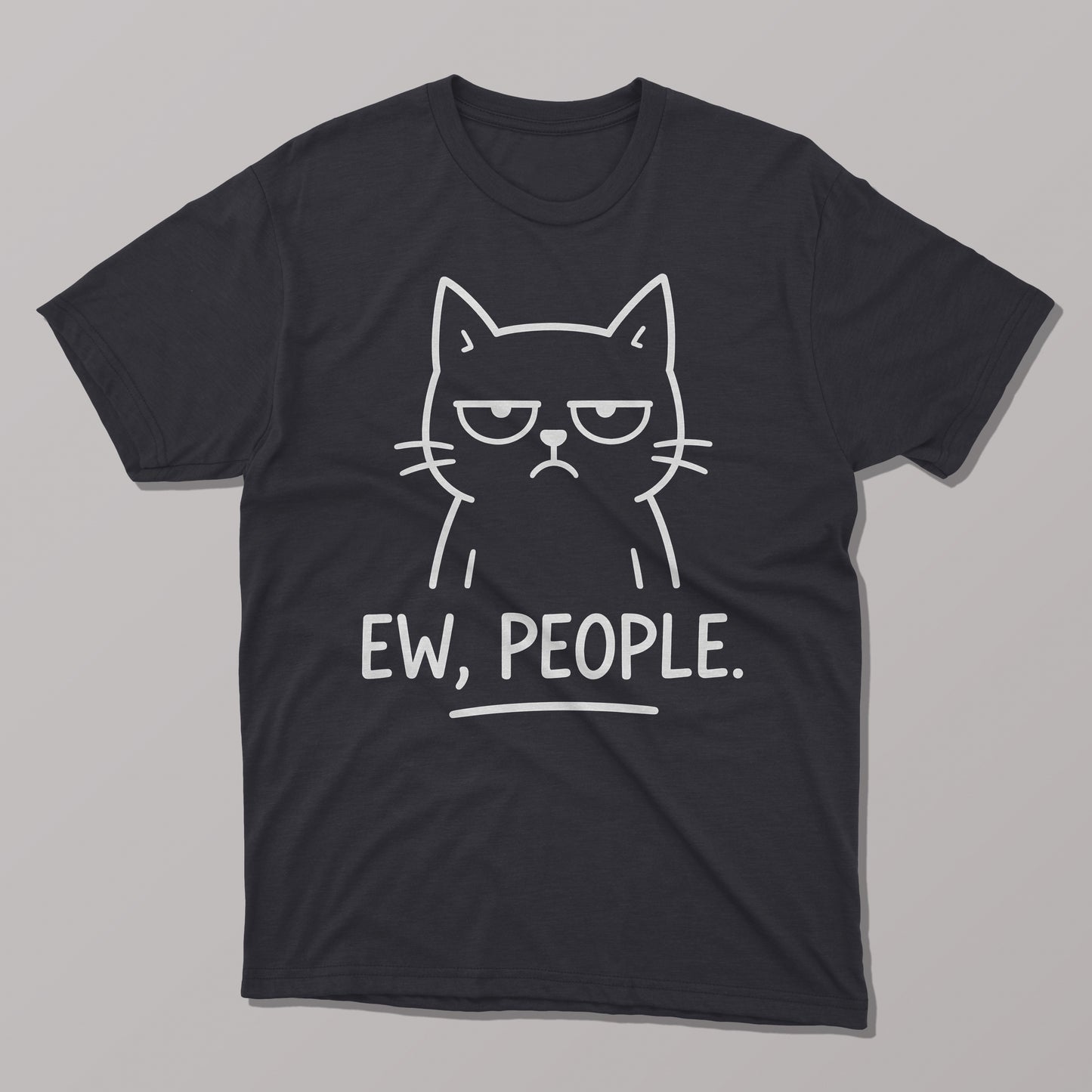 Ew, people Funny Cat T-shirt
