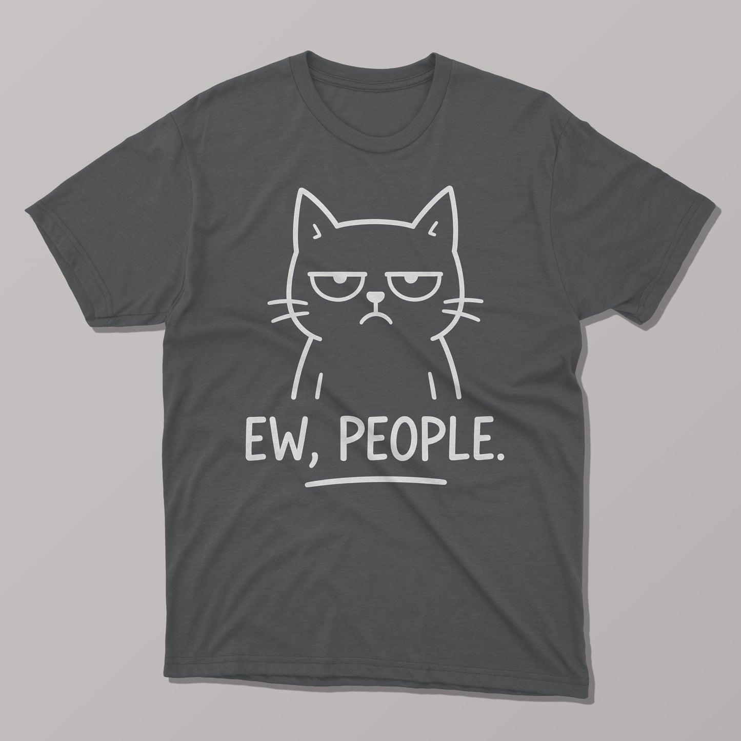 Ew, people Funny Cat T-shirt
