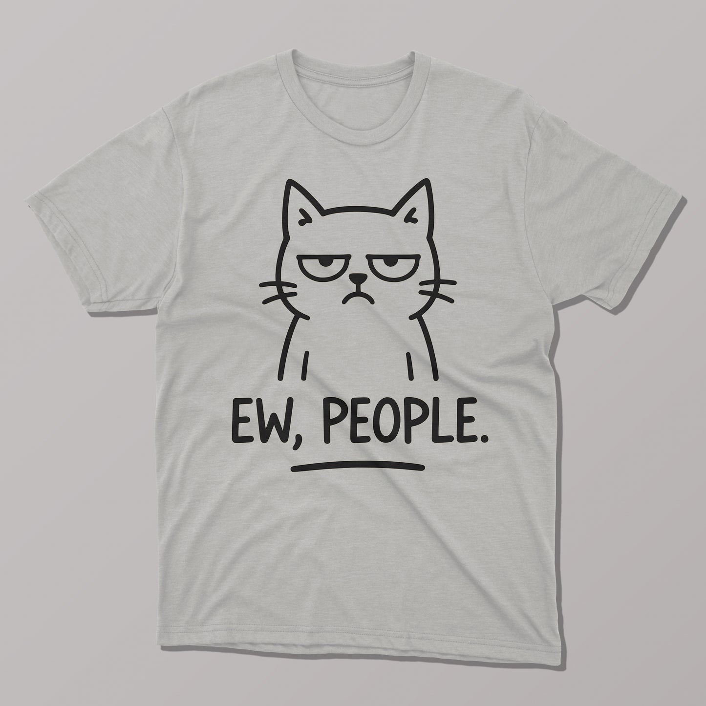 Ew, people Funny Cat T-shirt