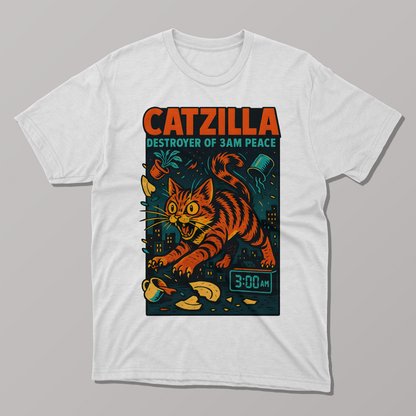 Catzilla Funny T-shirt