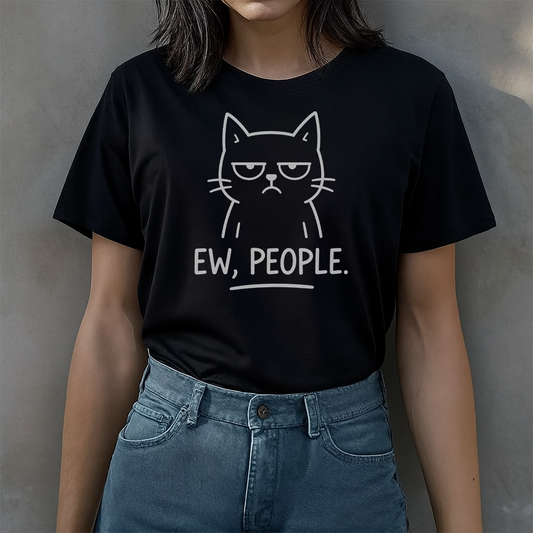 Ew, people Funny Cat T-shirt